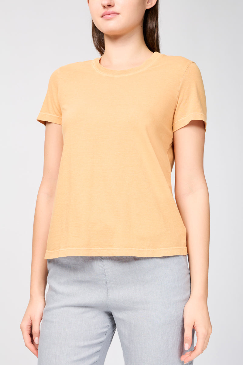 T-Shirt Vintage Pour Petit Garçon - Pigment Abricot - Femme