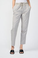 Pantalones utilitarios drapeados ligeros - Mineral - Mujer
