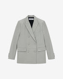 Veste De Tailleur En Cuir Doumi - Smoke Grey