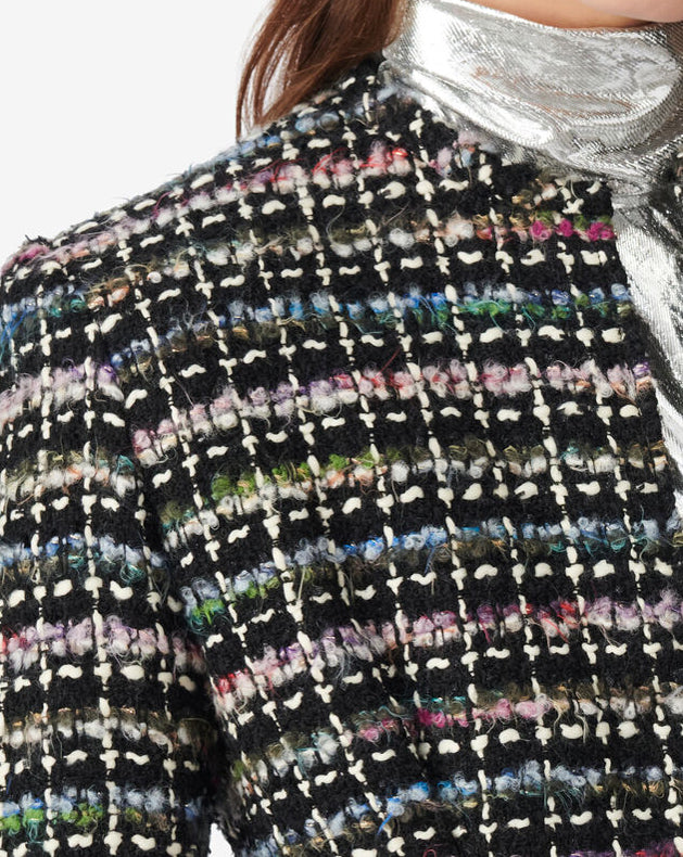 Veste Multicolore En Tweed Juane - Black Multico