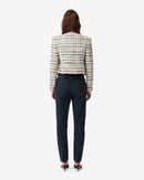 Veste Multicolore En Tweed Miora - Multico Ecru