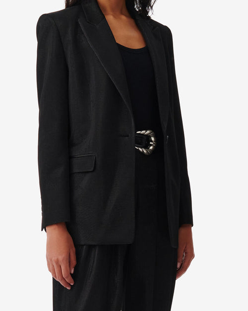 Veste De Tailleur Scintillante Mokam - Shiny Black