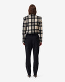 Veste À Carreaux Xelina - Ecru/Black