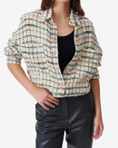 Surchemise Multicolore En Tweed Madita - Multico Ecru