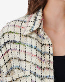 Surchemise Multicolore En Tweed Madita - Multico Ecru
