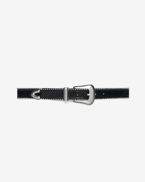 Ceinture En Cuir Dorsy Chain - Black