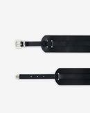 Ceinture Large En Cuir Doubly - Black