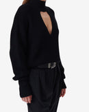 Pull Col Montant À Découpe Gaid - Black