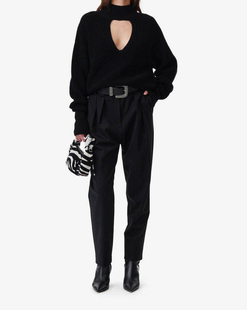 Pull Col Montant À Découpe Gaid - Black