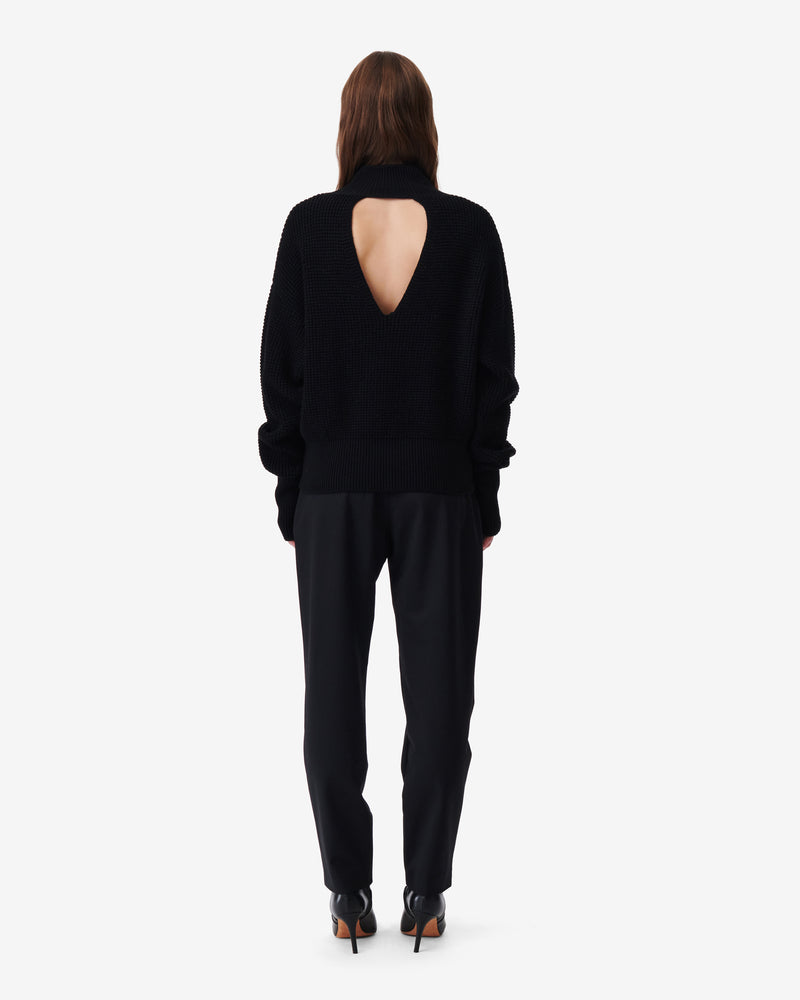 Pull Col Montant À Découpe Gaid - Black