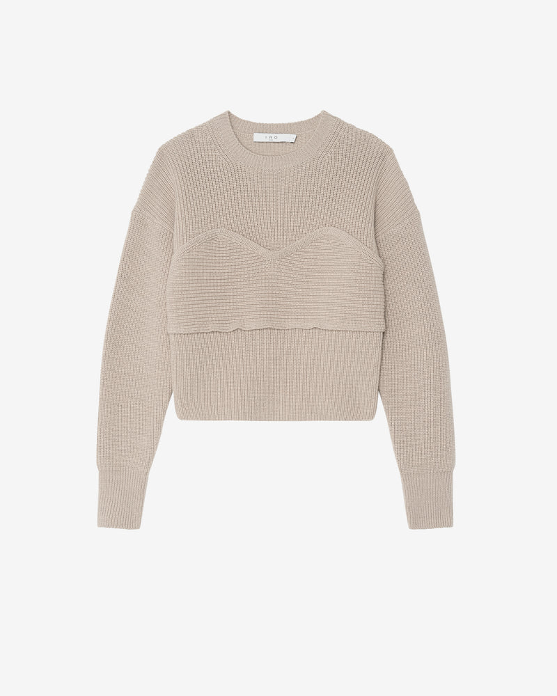 Pull Oversize Col Rond Gedeon - Champagne