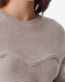 Pull Oversize Col Rond Gedeon - Champagne