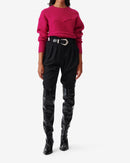 Pull Oversize Col Rond Gedeon - Fushia