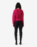 Pull Oversize Col Rond Gedeon - Fushia