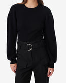 Pull En Cachemire À Découpe Idaya - Black