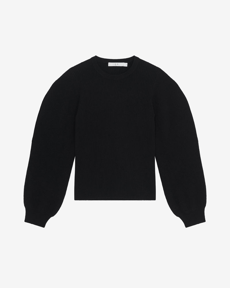 Pull En Cachemire À Découpe Idaya - Black