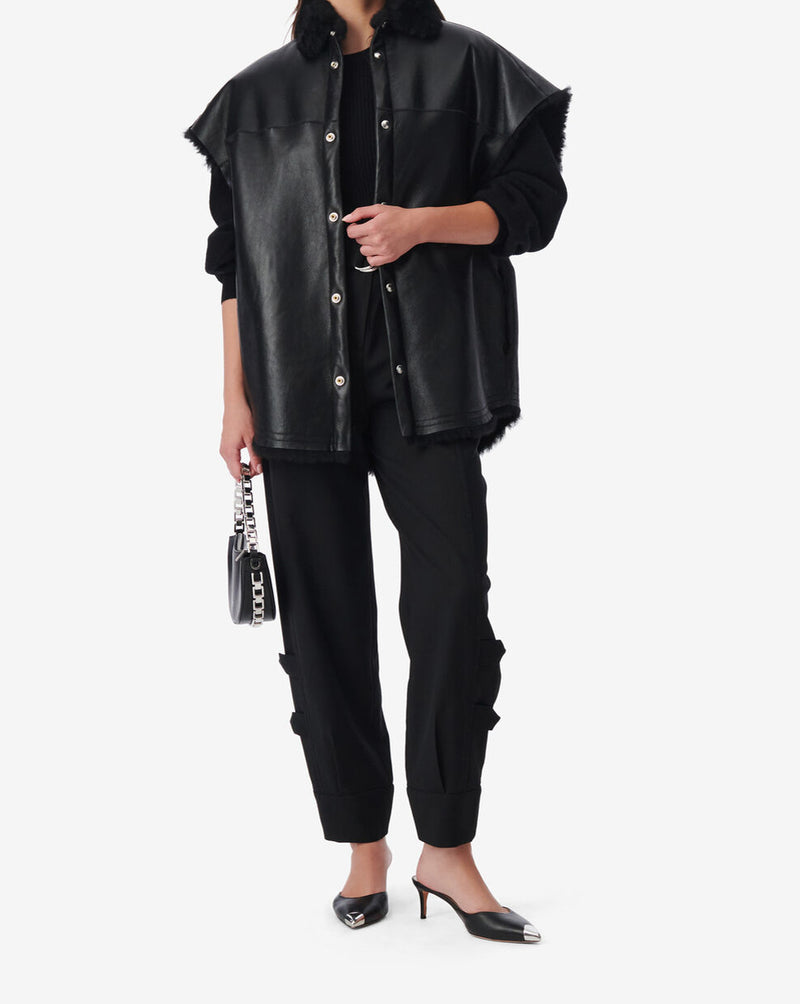 Pull En Cachemire À Découpe Idaya - Black