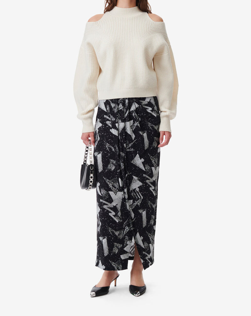 Pull Col Montant À Découpes Kimiko - Ecru