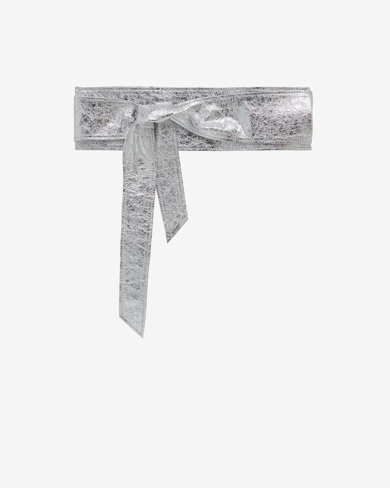 Ceinture En Cuir Nera Silver - Silver