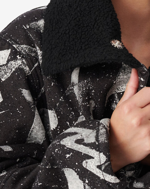 Manteau À Imprimé Corentin - Black/White