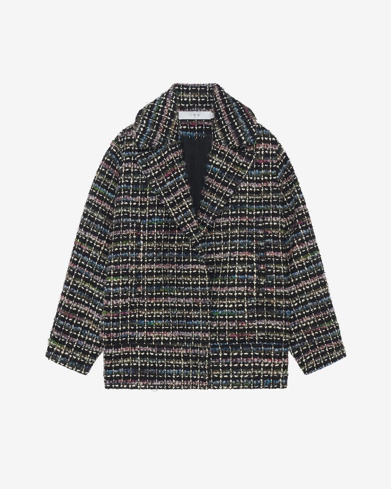 Manteau Multicolore En Tweed Judit - Black Multico
