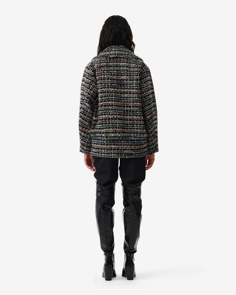 Manteau Multicolore En Tweed Judit - Black Multico