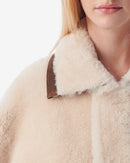 Peau Lainée Oversize Medelin - Ecru/ Brown