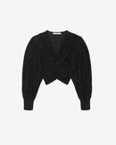 Top Court Léopard Avela - Shiny Black