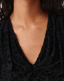 Top Court Léopard Avela - Shiny Black