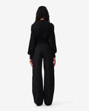 Top Court Léopard Avela - Shiny Black