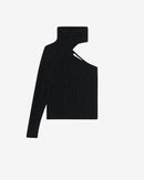 Top Asymétrique Chadia - Black Metallic