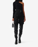 Top Asymétrique Chadia - Black Metallic