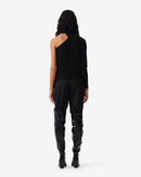 Top Asymétrique Chadia - Black Metallic