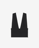 Top Décolleté En Néoprène Faith - Black