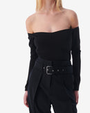 Top À Épaules Dénudées Fantine - Black