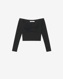 Top À Épaules Dénudées Fantine - Black