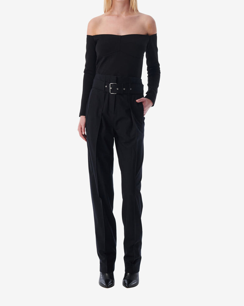 Top À Épaules Dénudées Fantine - Black