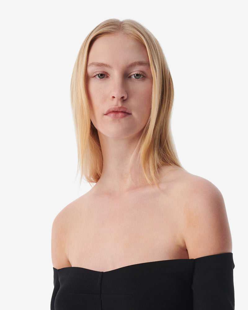 Top À Épaules Dénudées Fantine - Black