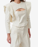 Top À Découpe Firma - Ecru