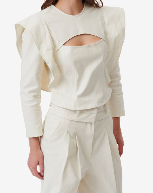 Top À Découpe Firma - Ecru