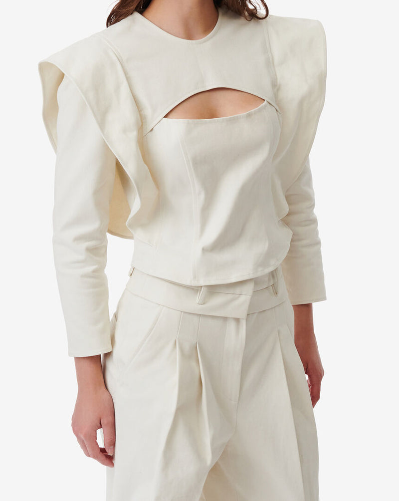 Top À Découpe Firma - Ecru