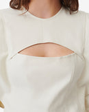 Top À Découpe Firma - Ecru