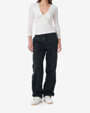 Top Col V Drapé Hallya - White