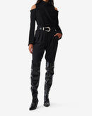 Top Col Montant Iwa - Black