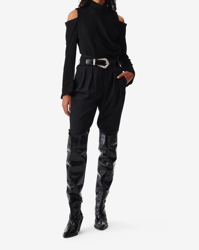 Top Col Montant Iwa - Black