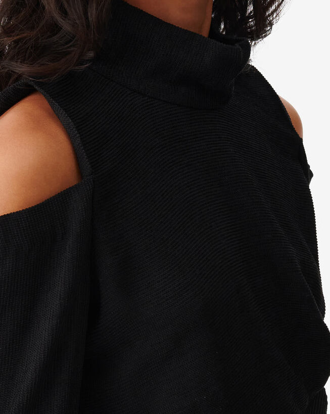 Top Col Montant Iwa - Black