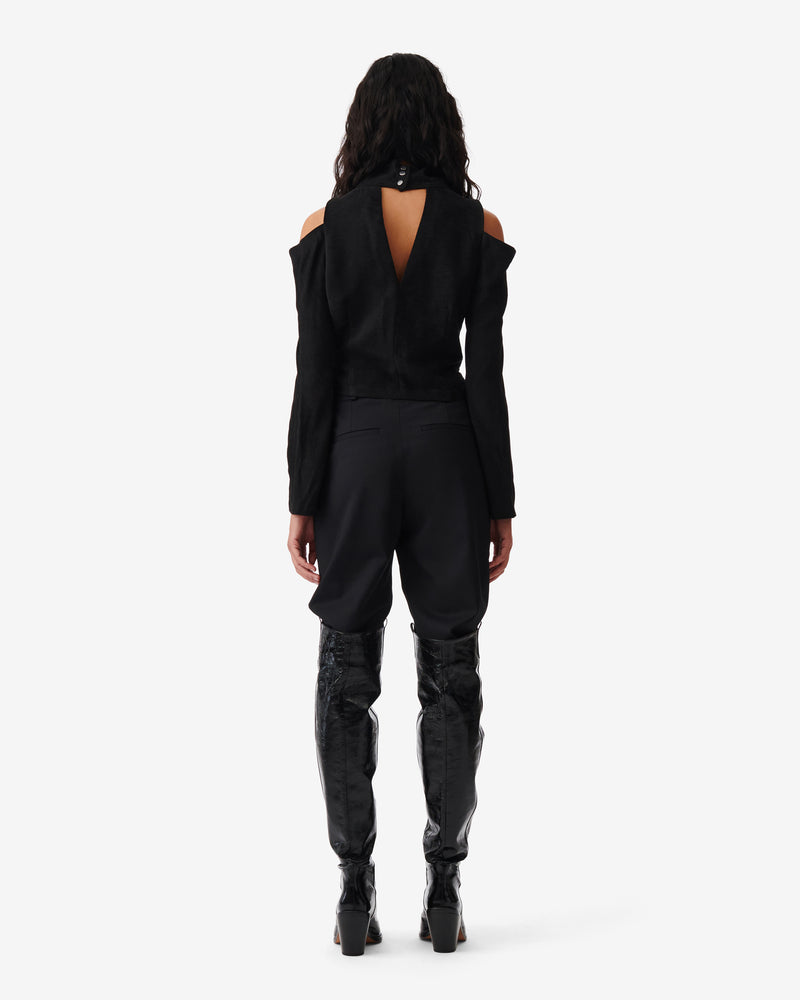 Top Col Montant Iwa - Black