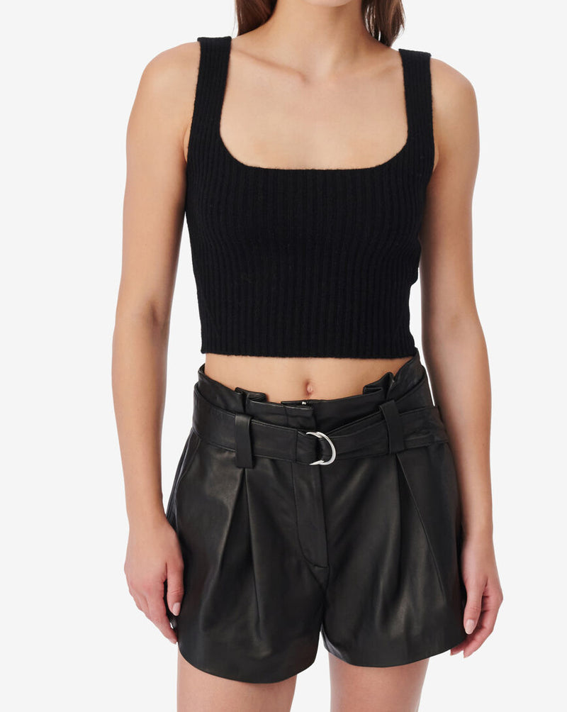 Top En Laine Cachemire Kiwa - Black