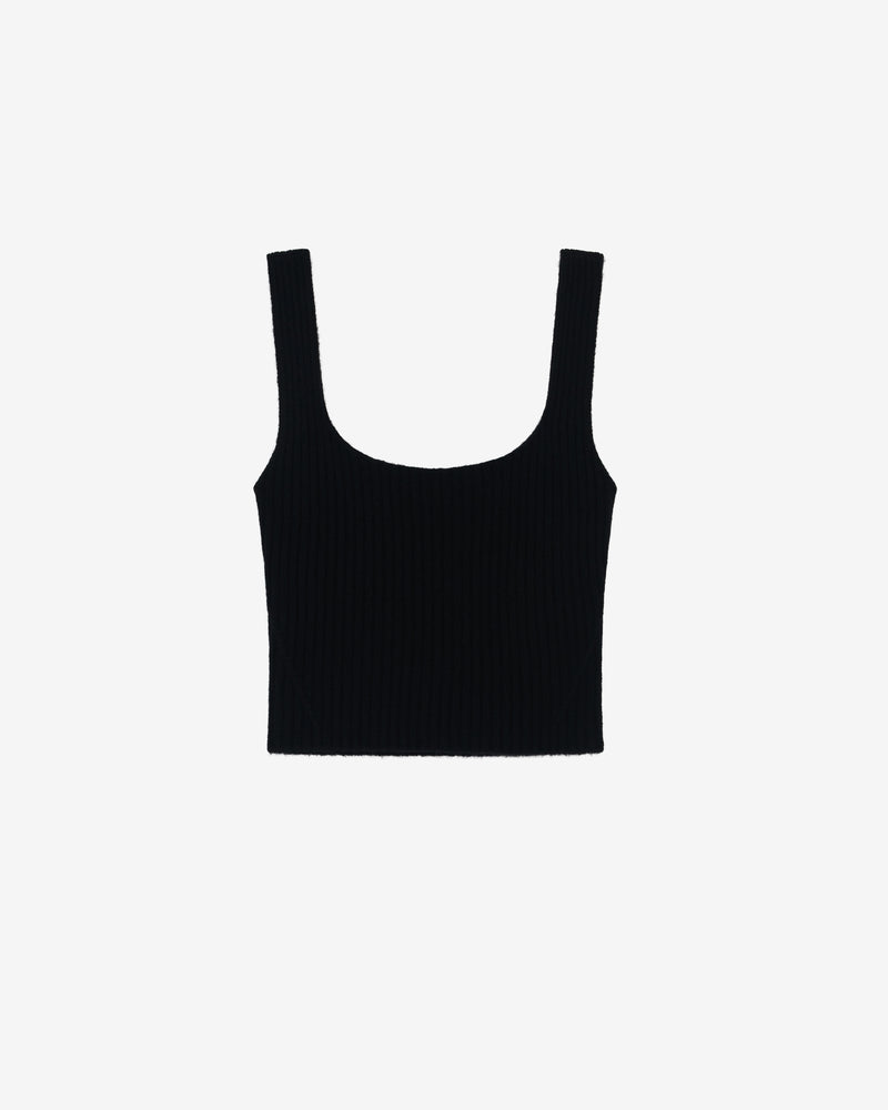 Top En Laine Cachemire Kiwa - Black