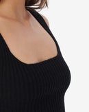 Top En Laine Cachemire Kiwa - Black